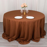 Cinnamon Brown Polyester Tablecloth