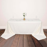 Ivory Scuba Polyester Tablecloth