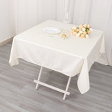 Experience the Allure of Ivory with the Wrinkle Free Square Tablecloth